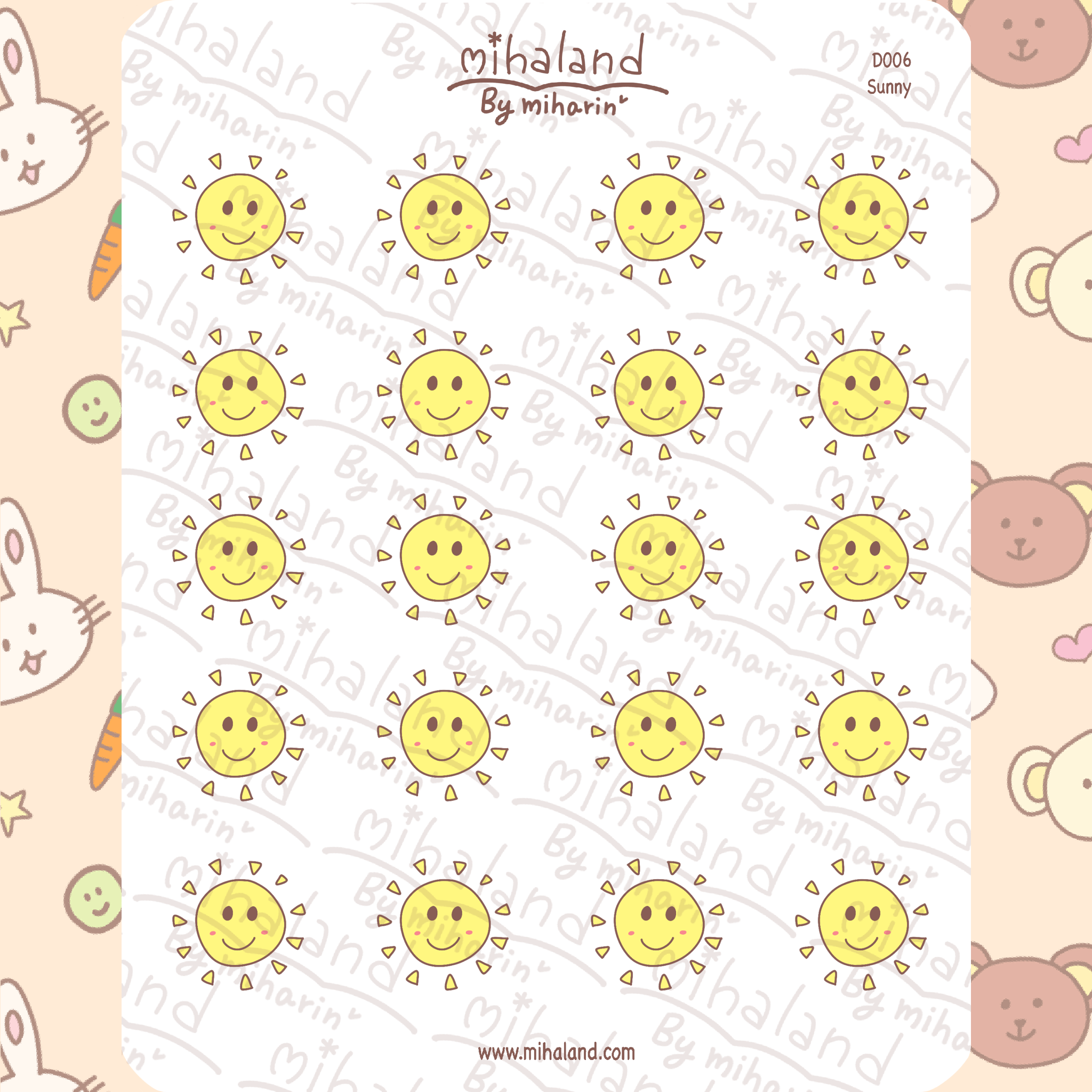 Sunny Planner Stickers (D006) - mihaland