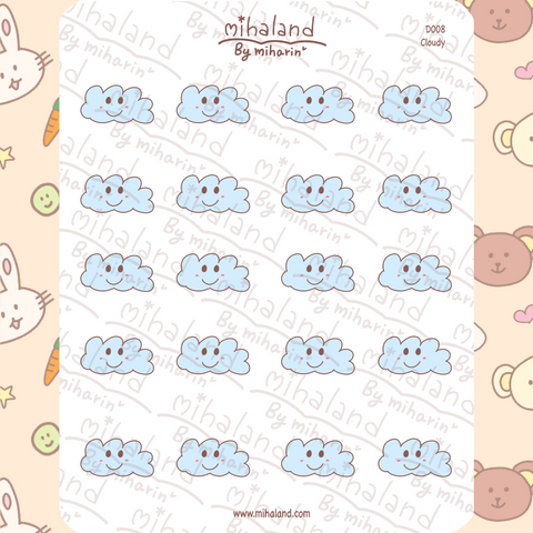Cloudy Planner Stickers (D008) - mihaland