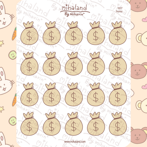 Payday Planner Stickers (D037) - mihaland