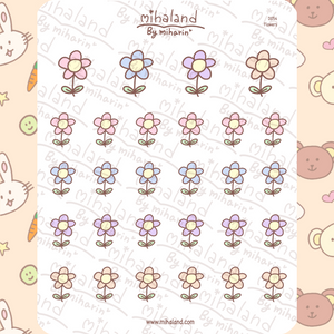 Flowers Planner Stickers (D054) - mihaland