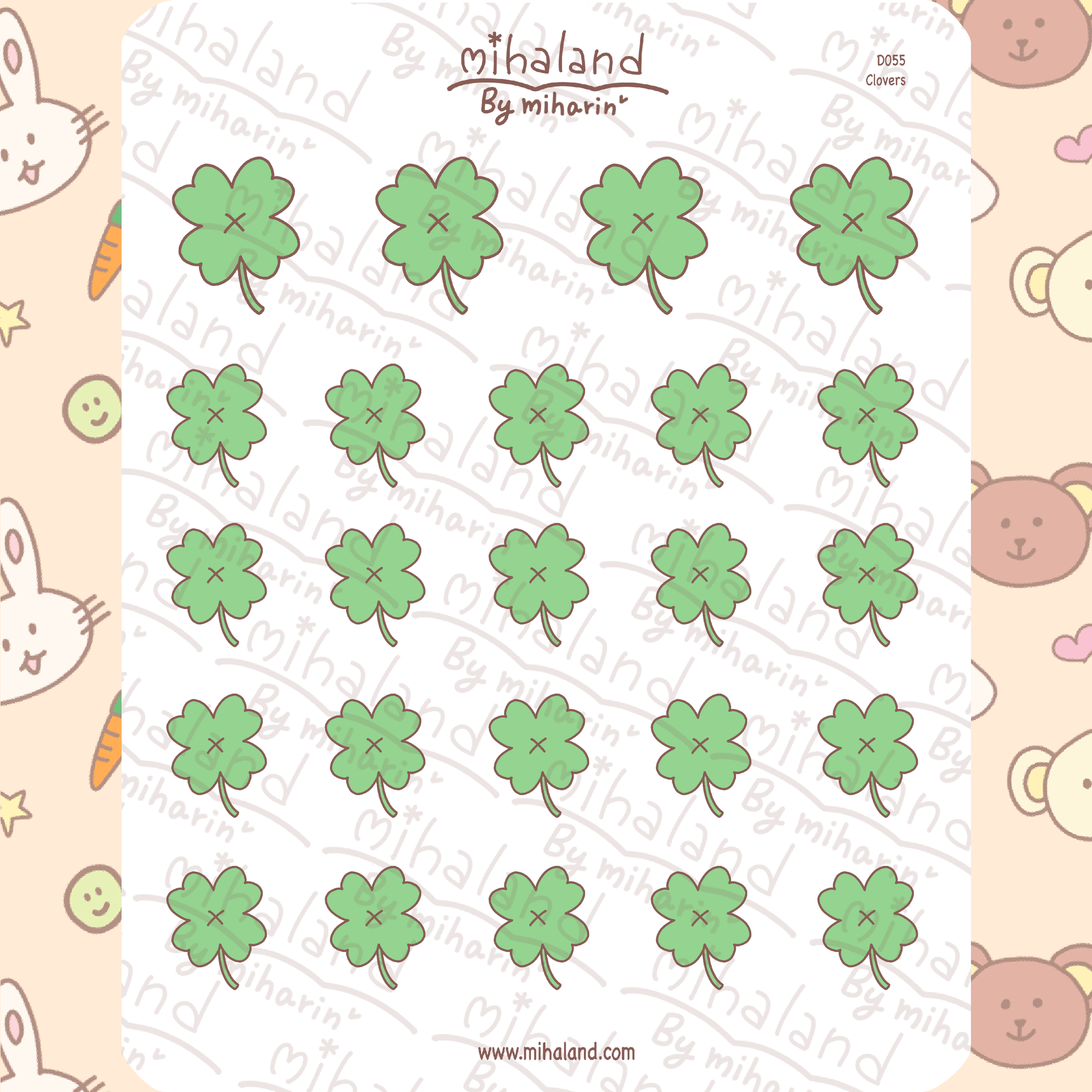 Clovers Planner Stickers (D055) - mihaland