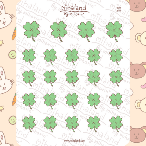 Clovers Planner Stickers (D055) - mihaland