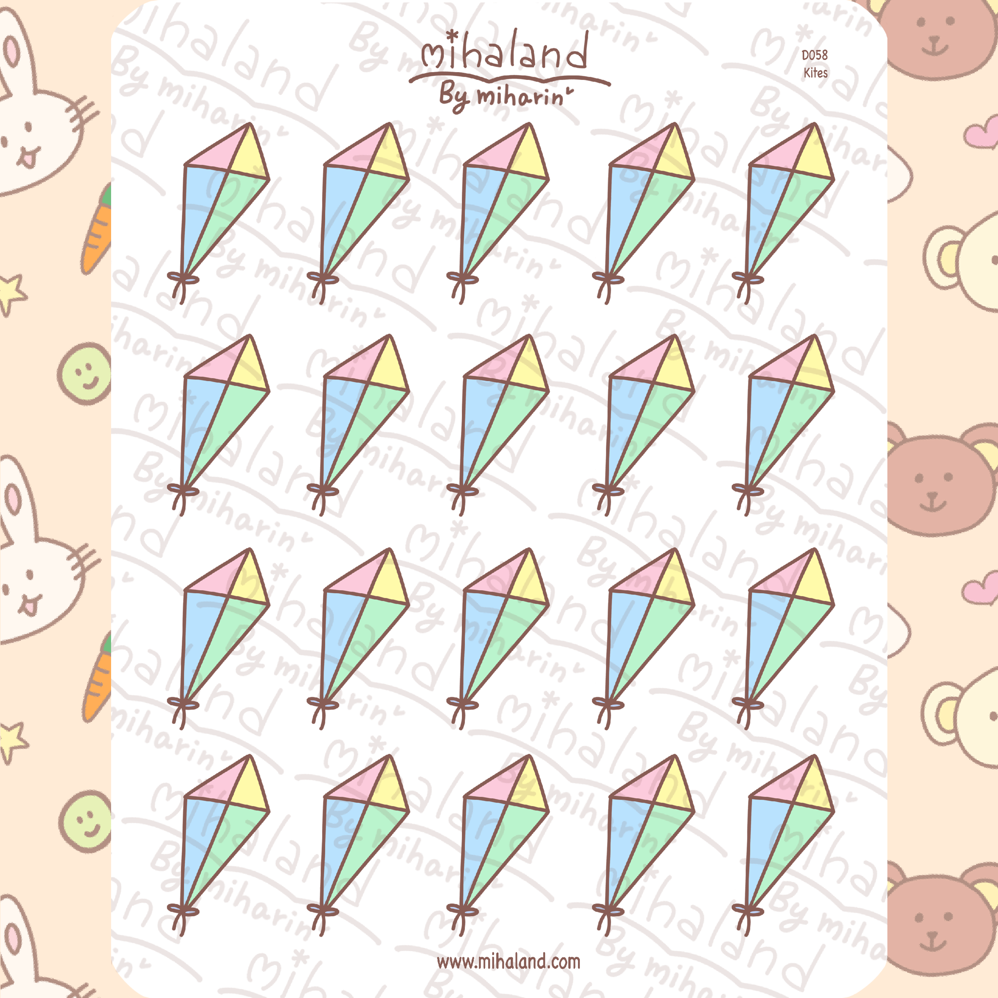 Kites Planner Stickers (D058) - mihaland