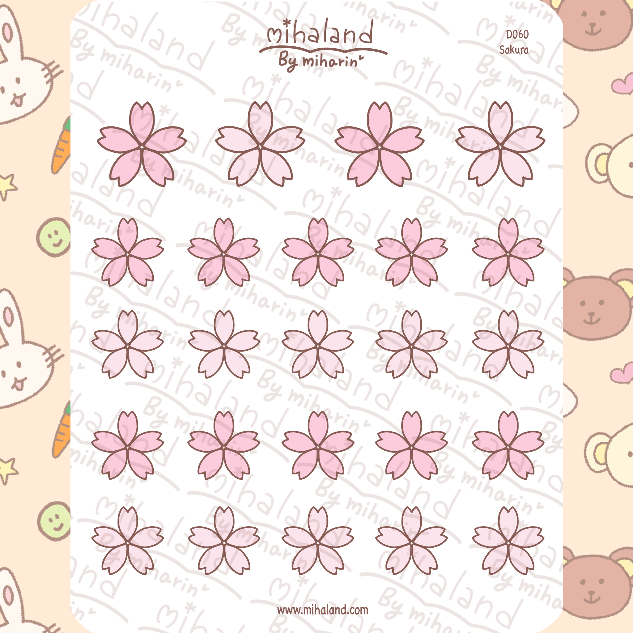 Sakura Planner Stickers (D060) - mihaland