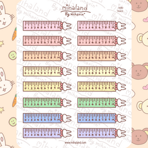 Rulers Planner Stickers (D080) - mihaland