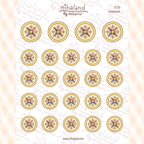 Compasses Planner Stickers (D130)