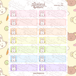 Rainbow Miyu Labels Planner Stickers (F217)