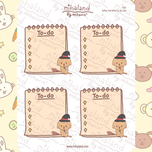 Toffee the Witch To-do Lists Planner Stickers (F251)