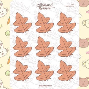 Maple Leaf Notes Planner Stickers (F255)