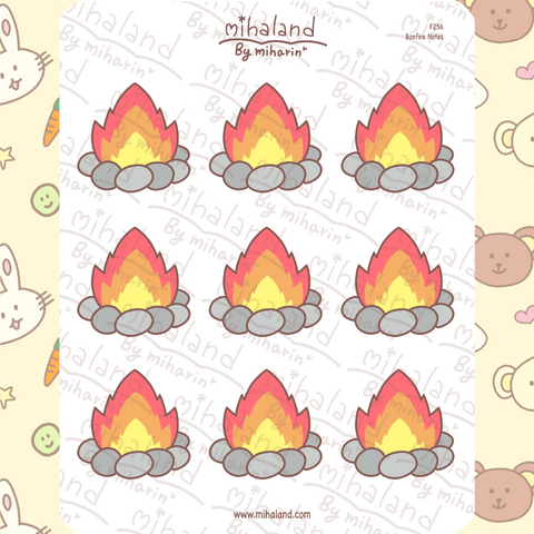 Bonfire Notes Planner Stickers (F256)