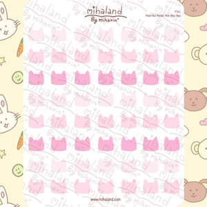 Assorted Pastel Pink Mini Mel Planner Stickers (F341)