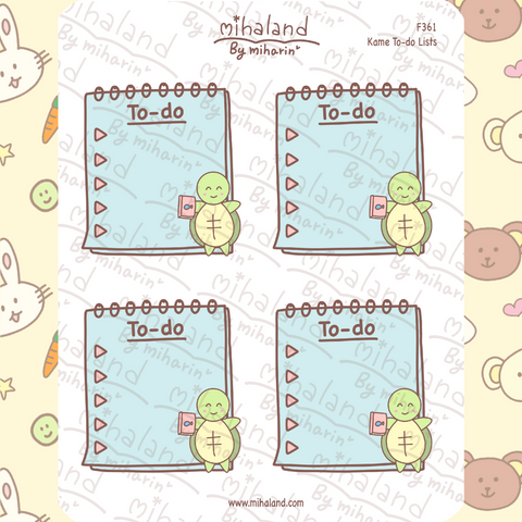 Kame To-do Lists Planner Stickers (F361)