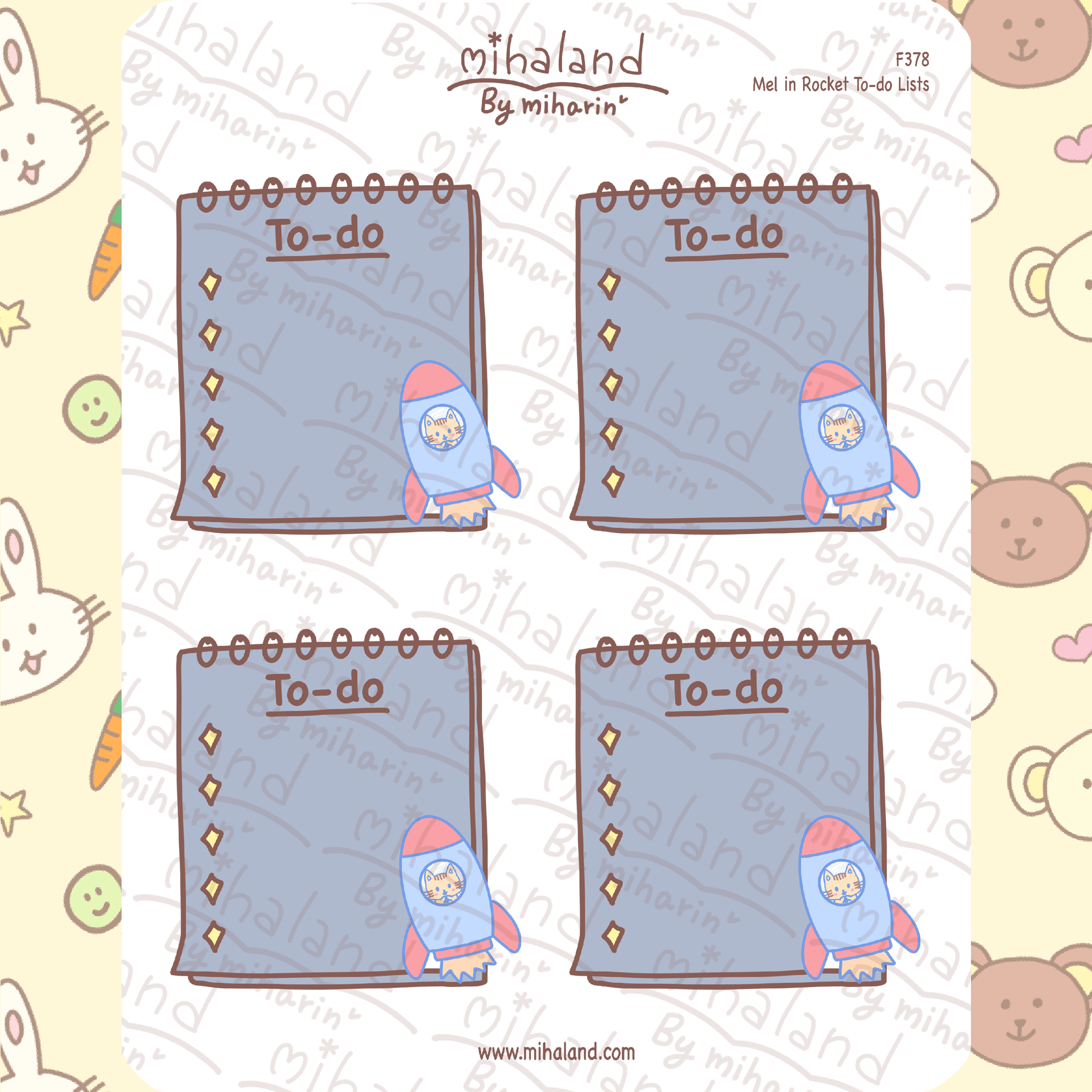 Mel in Rocket To-do Lists Planner Stickers (F378)