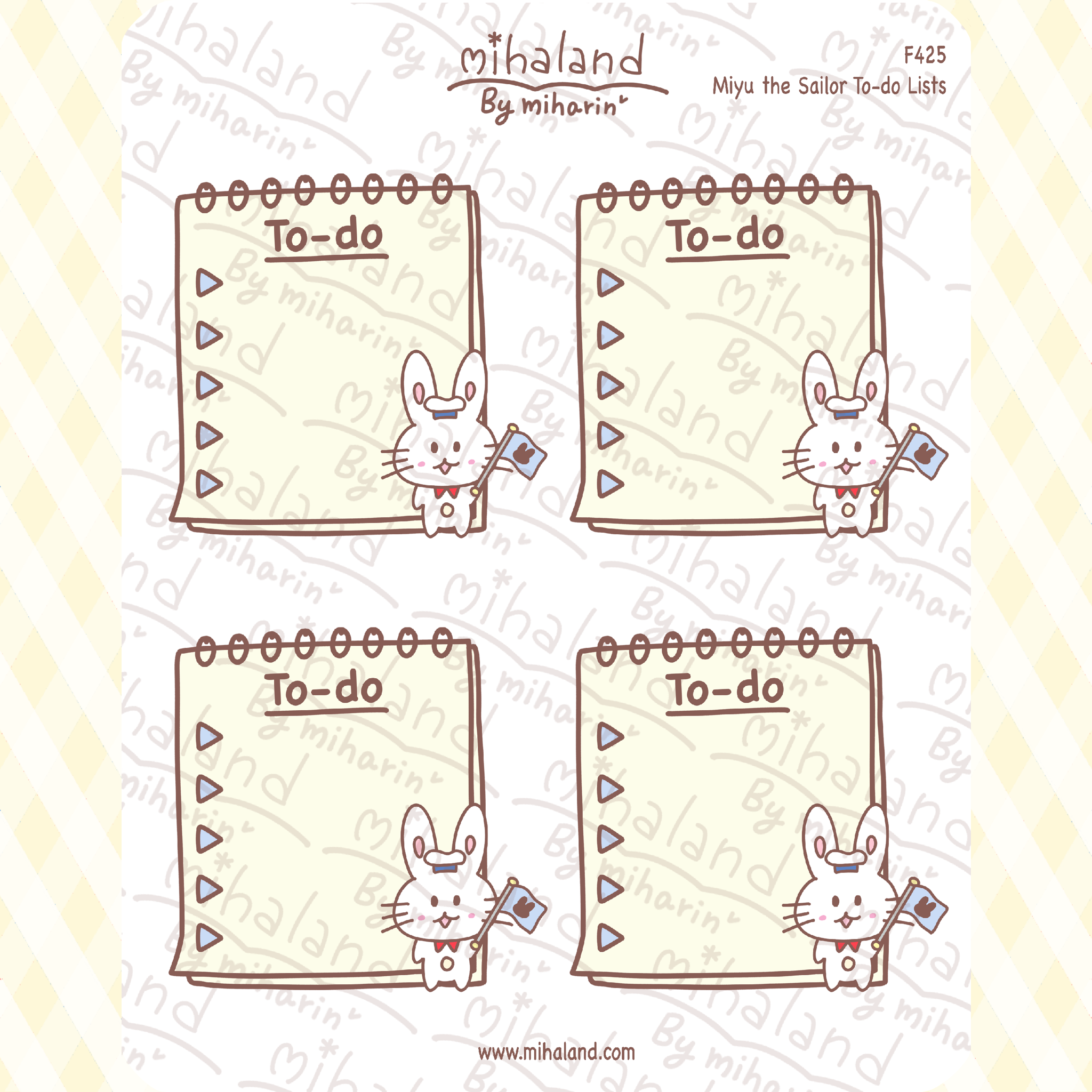 Miyu the Sailor To-do Lists Planner Stickers (F425)