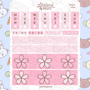 Sakura Hobonichi Weeks Mini Kit Planner Stickers (HWW013) - mihaland