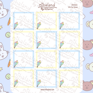 Kites Full Boxes for Hobonichi Weeks Planner Stickers (HWW021) - mihaland
