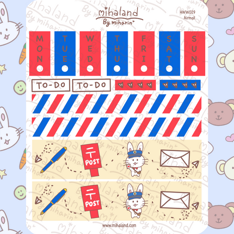 Airmail Hobonichi Weeks Kit Planner Stickers (HWW029) - mihaland