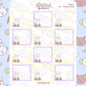 Miyu - Reading Full Boxes for Hobonichi Weeks Planner Stickers (HWW037)