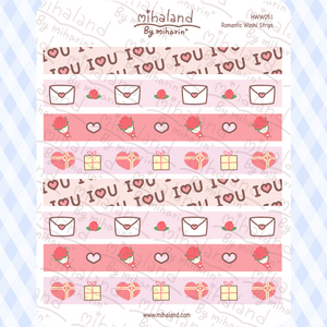 Romantic Washi Strips for Hobonichi Weeks Planner Stickers (HWW051)