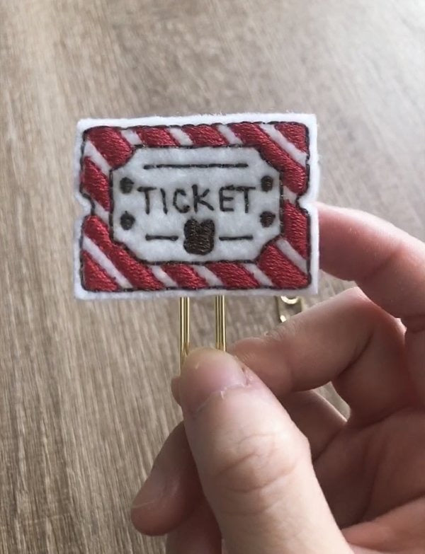The Circus Ticket Planner Clip (PLC002) - mihaland