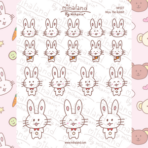 Miyu the Rabbit Planner Stickers (MF027) - mihaland