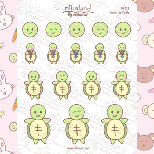 Kame the Turtle Planner Stickers (MF028) - mihaland