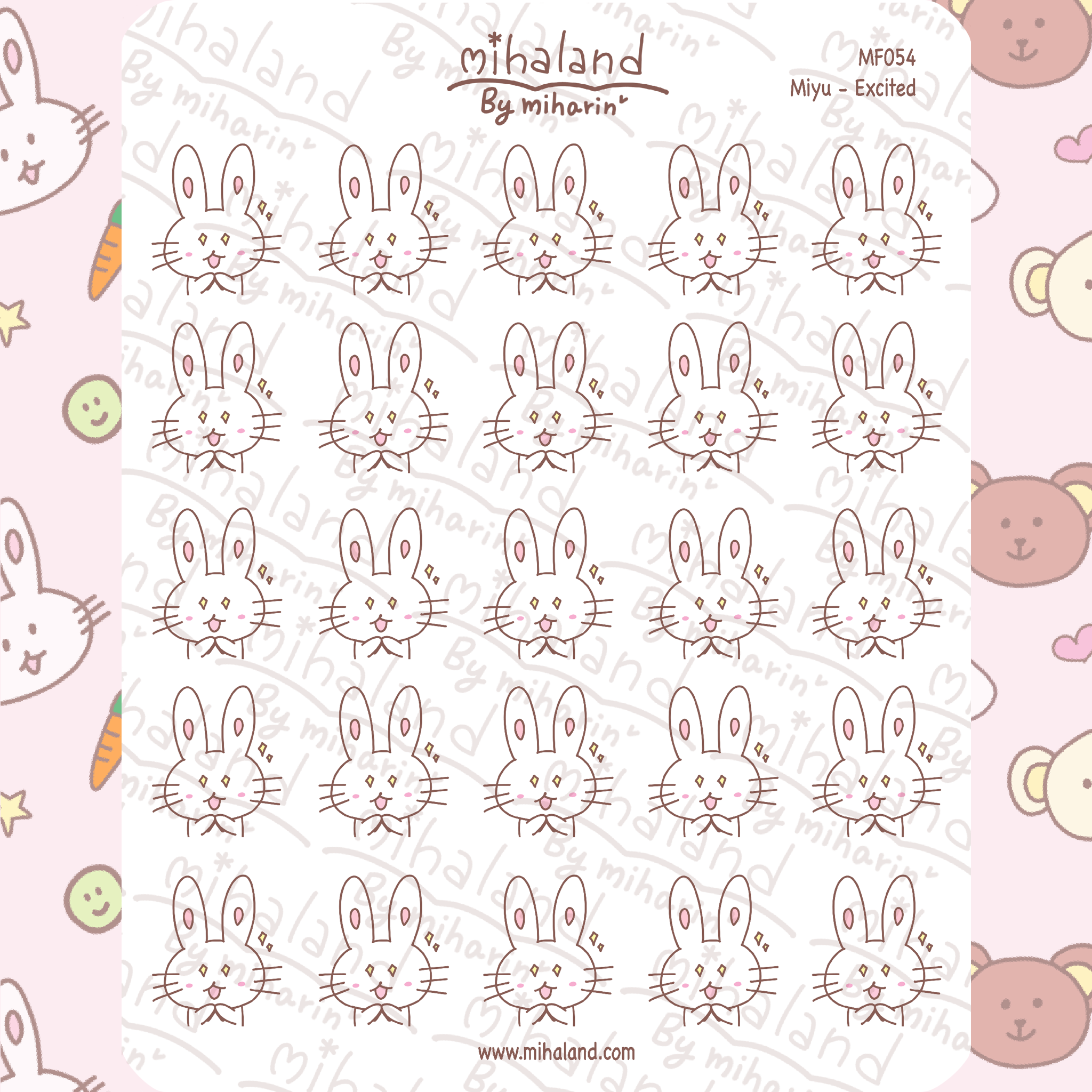 Miyu - Excited Planner Stickers (MF054)