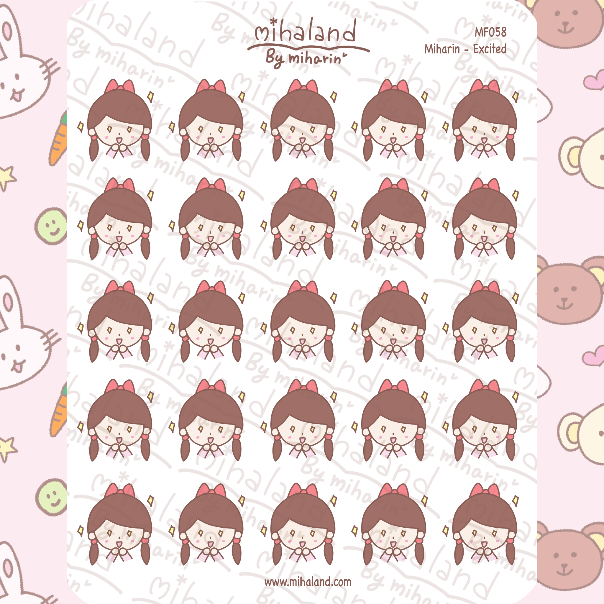 Miharin - Excited Planner Stickers (MF058)