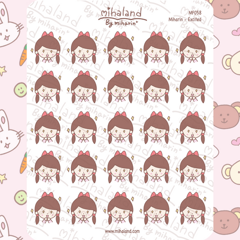 Miharin - Excited Planner Stickers (MF058)