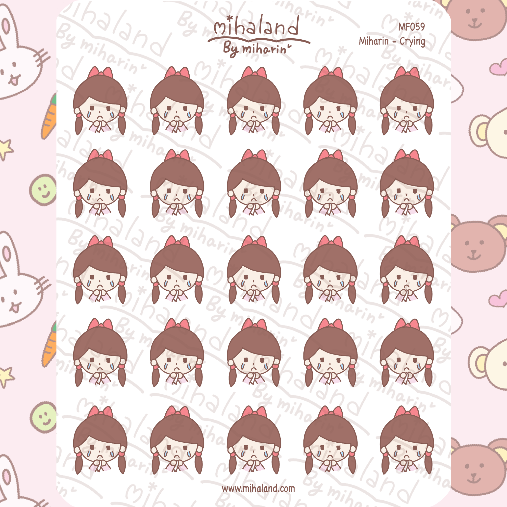 Miyu - Crying Planner Stickers (MF059)