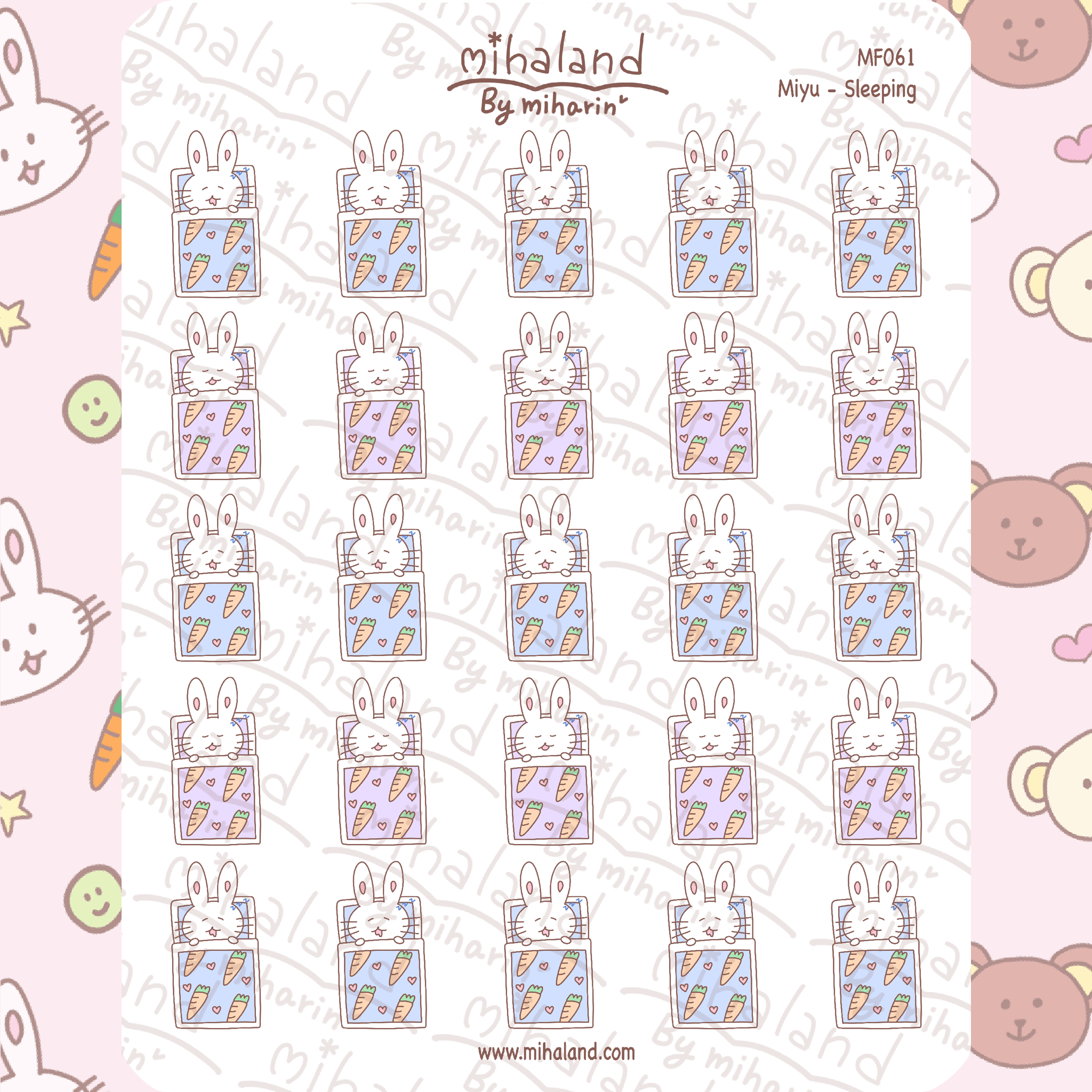 Miyu - Sleeping Planner Stickers (MF061)
