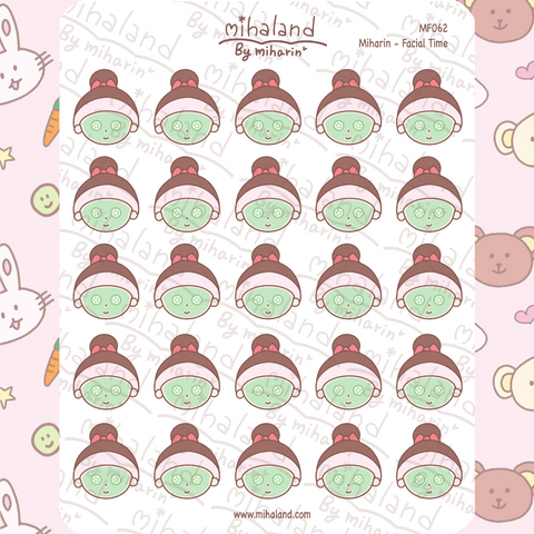 Miharin - Facial Time Planner Stickers (MF062)