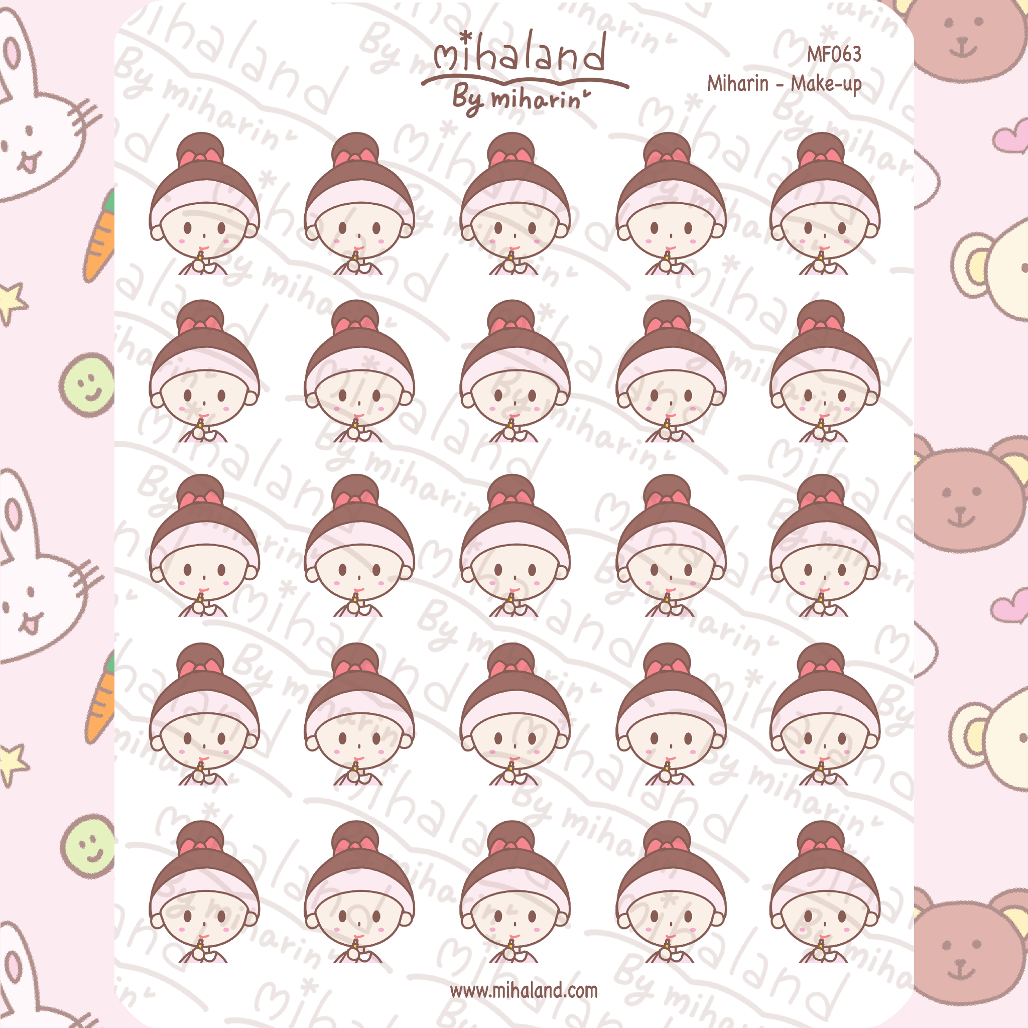 Miharin - Make-up Planner Stickers (MF063)