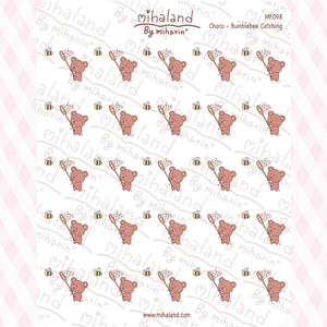Choco - Bumblebee Catching Planner Stickers (MF098)