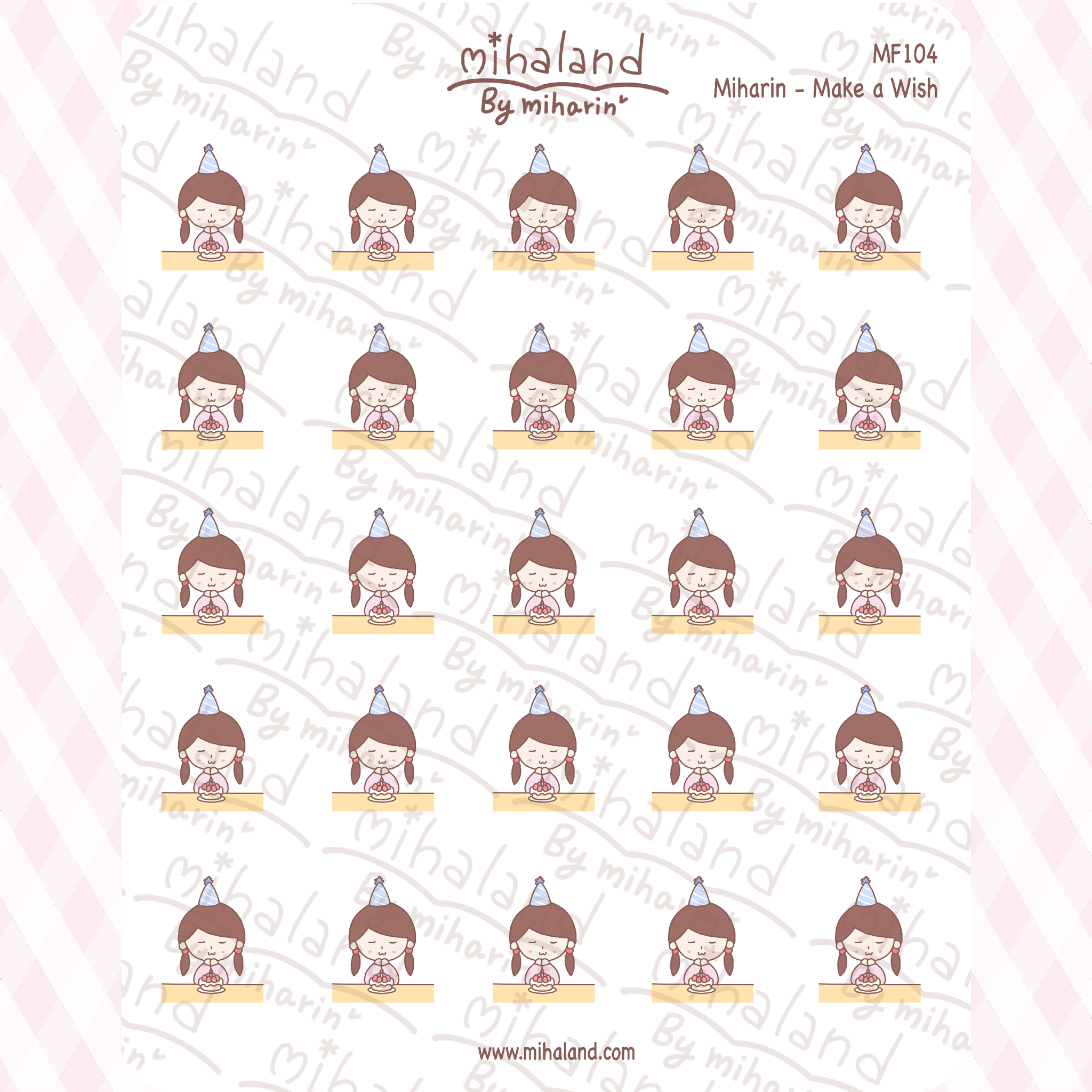 Miharin - Make a Wish Planner Stickers (MF104)