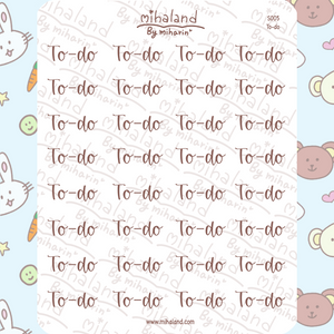 To-do Script Planner Stickers (S005) - mihaland