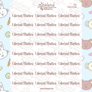 Liberal Studies Script Planner Stickers (S047)