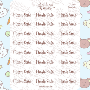 Flash Sale Script Planner Stickers (S069)