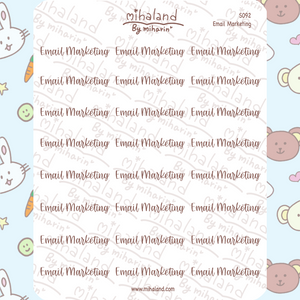 Email Marketing Script Planner Stickers (S092)