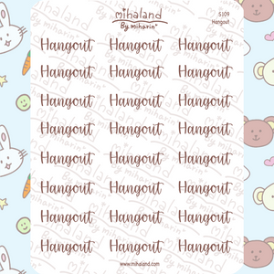Hangout Script Planner Stickers (S109)