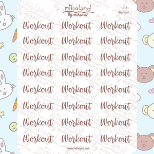 Workout Script Planner Stickers (S131)