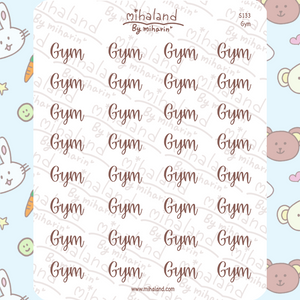Gym Script Planner Stickers (S133)
