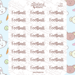 Football Script Planner Stickers (S136)