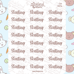 Skating Acript Planner Stickers (S155)