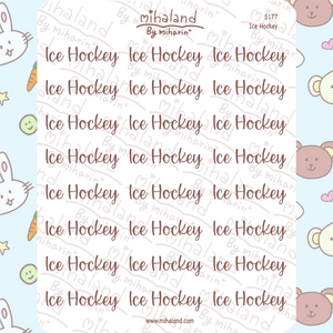 Ice Hockey Script Planner Stickers (S177)