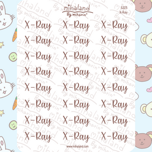 X-Ray Script Planner Stickers (S225)