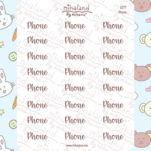 Phone Script Planner Stickers (S277)