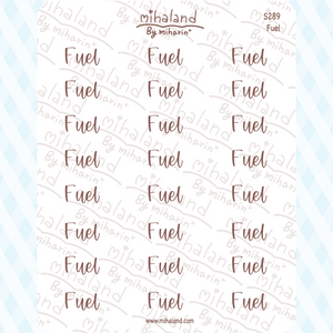 Fuel Script Planner Stickers (S289)