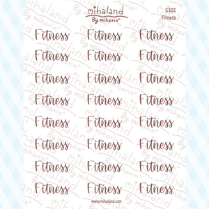 Fitness Script Planner Stickers (S302)