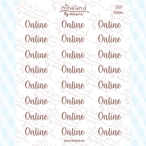 Online Script Planner Stickers (S337)